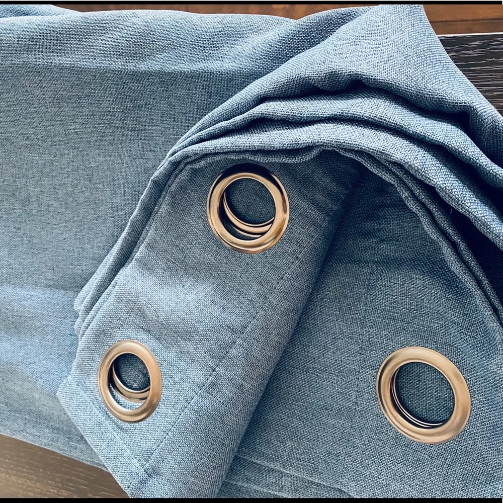 JC PENNY HOME Blue 95” Blackout Grommet Curtains